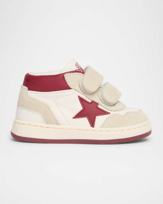 Boy's June Two-Toned Leather Sneakers,
